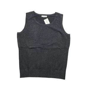 Charter Club Gray Sleeveless Sweater
